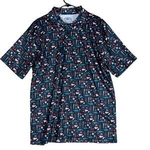 Sanderson Ford Mens Shirt Blue Arizona Diamondbacks Polo Fathers Day XL